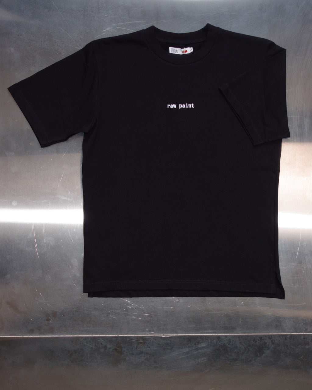 raw paint t-shirt
