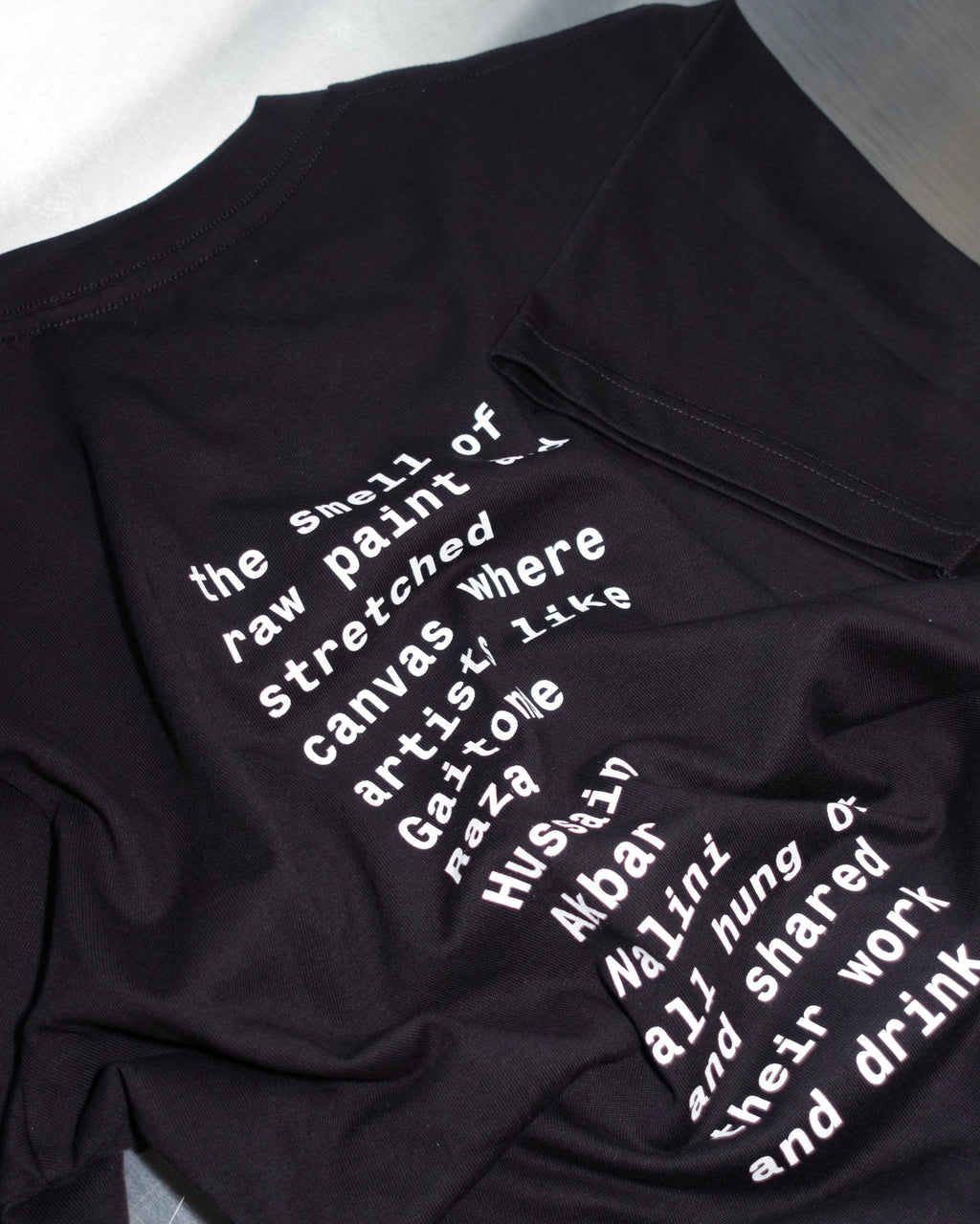 raw paint t-shirt