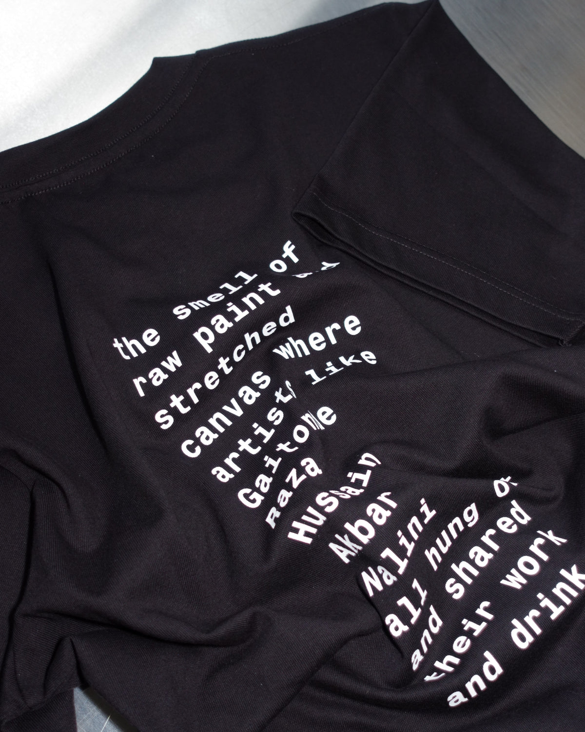 raw paint t-shirt