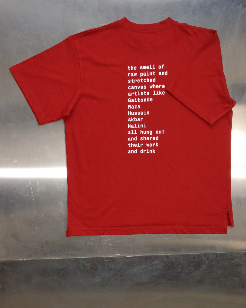 raw paint t-shirt