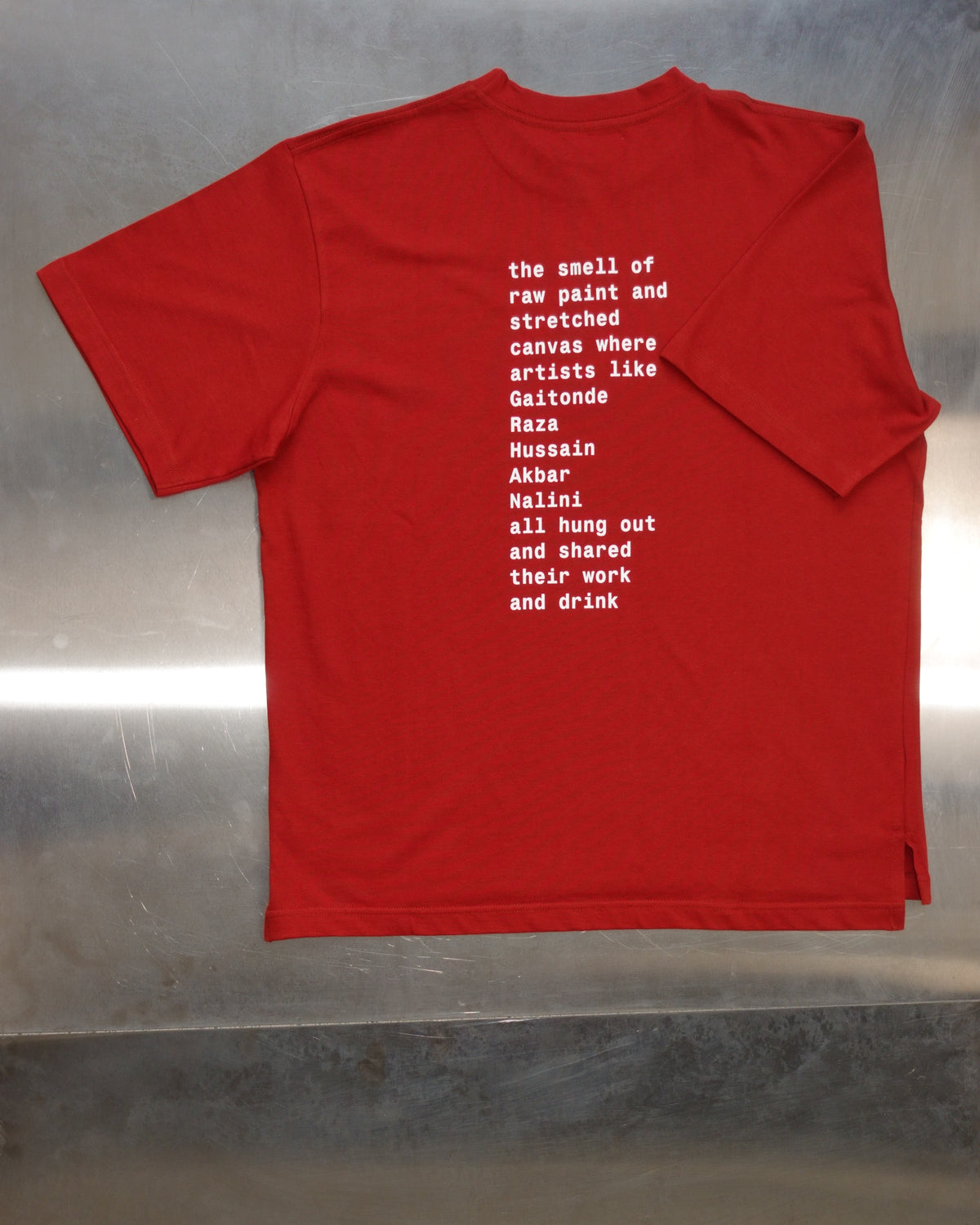 raw paint t-shirt