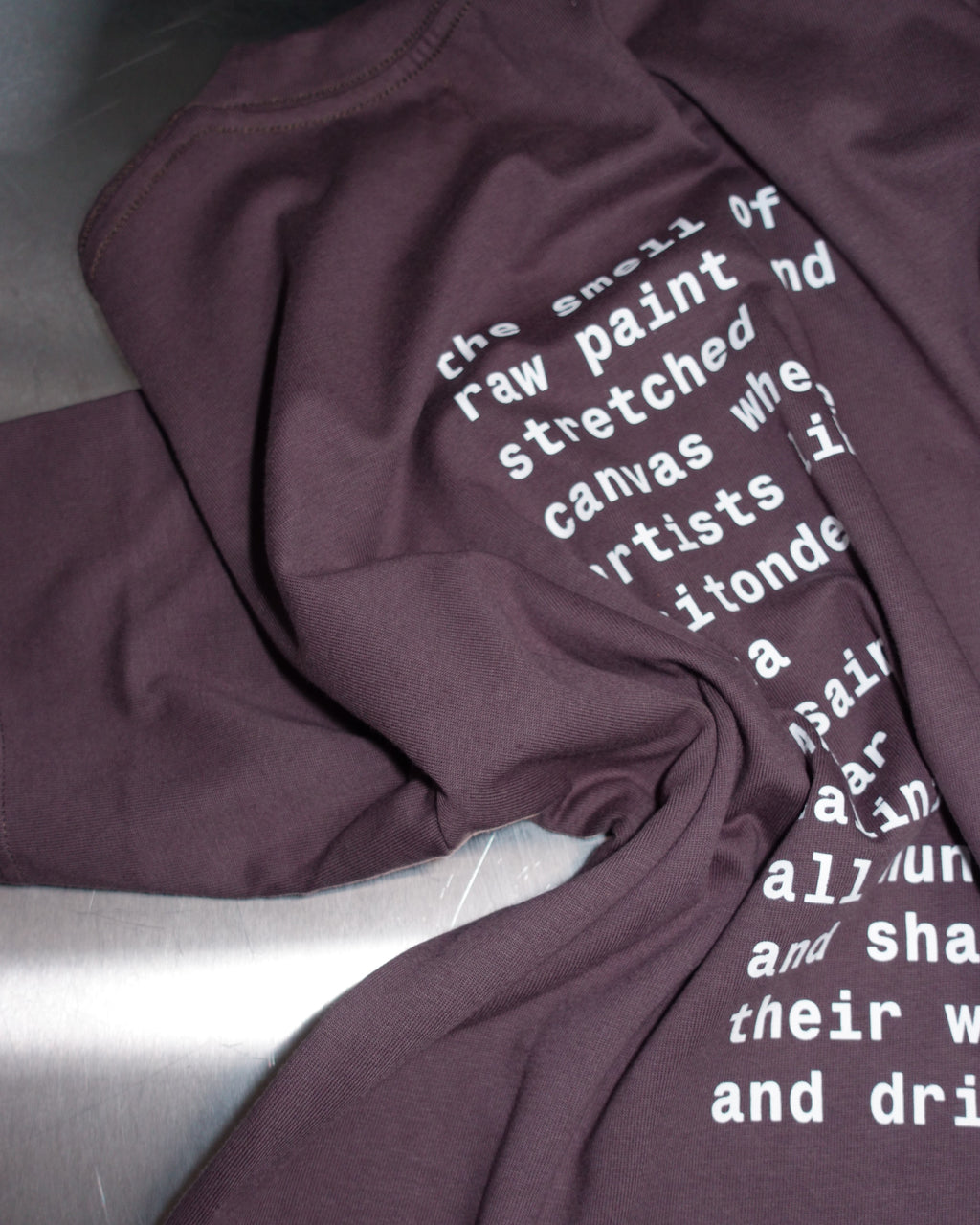raw paint t-shirt