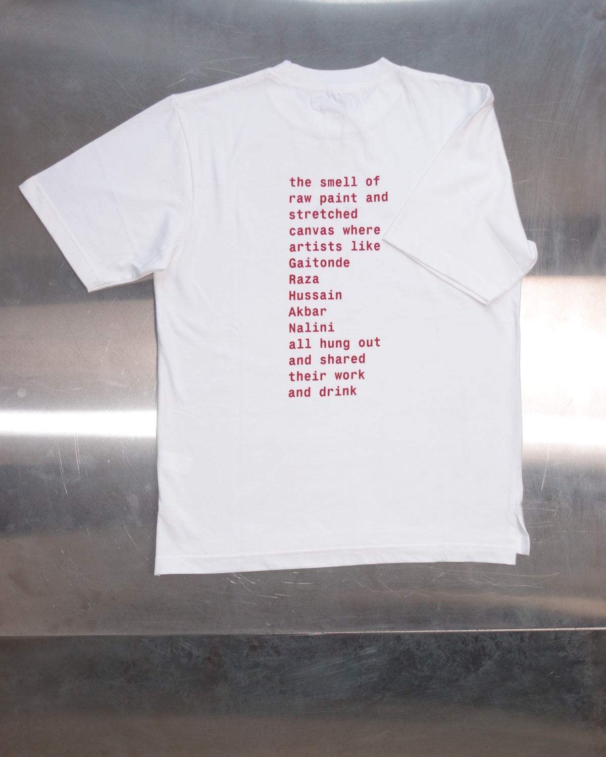 raw paint t-shirt