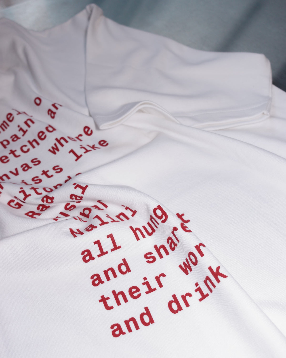 raw paint t-shirt