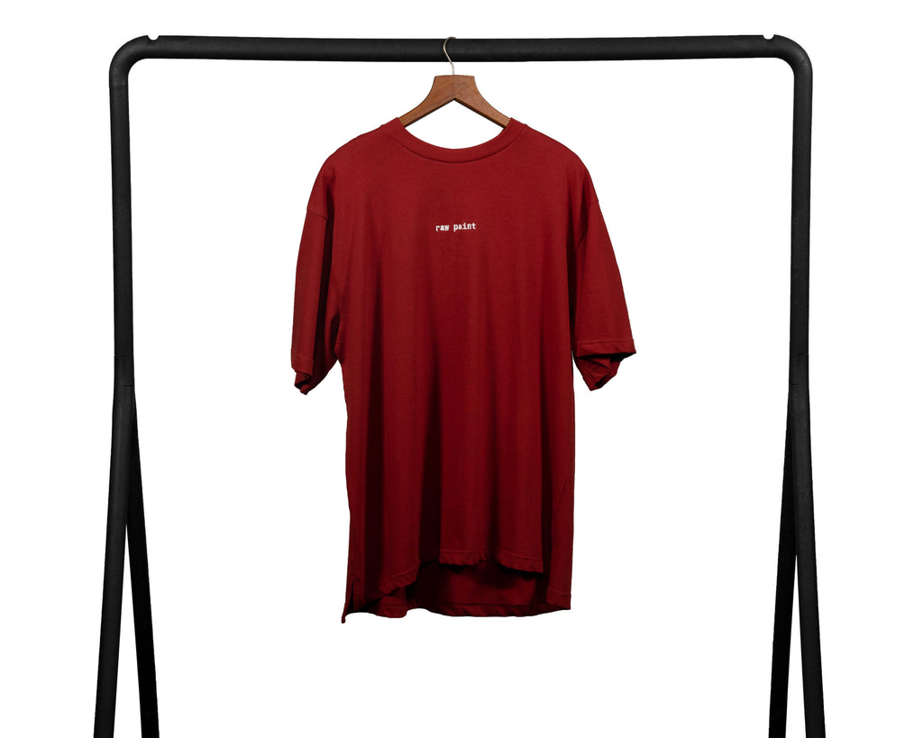 raw paint t-shirt